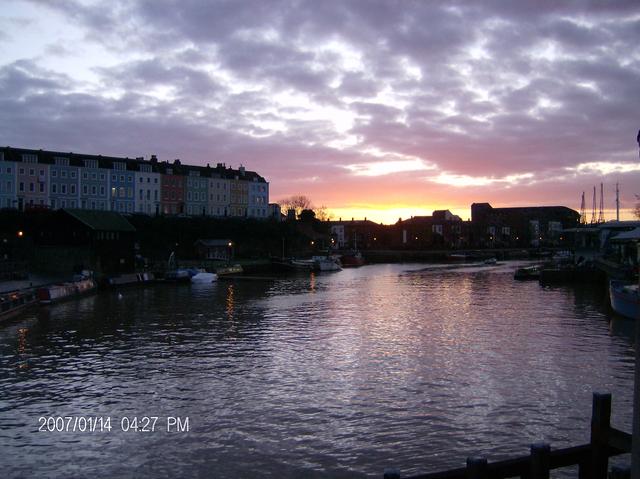 sunset in Bristol